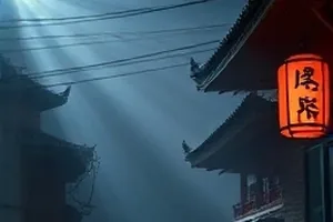 《荒原信使》骑手穿越干裂荒原的背影与远处沙丘